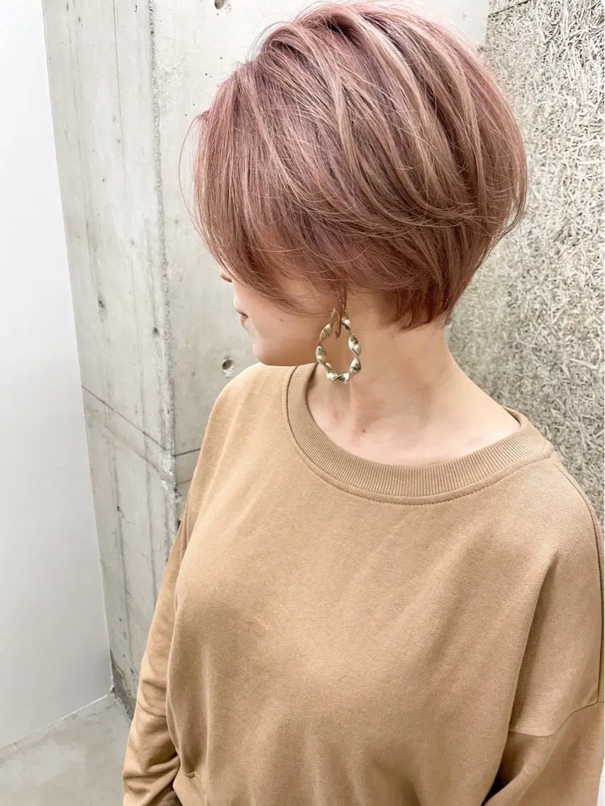 ショート カラー ショートボブ ボブ ショートヘア HAKU 津久野のヘアスタイル