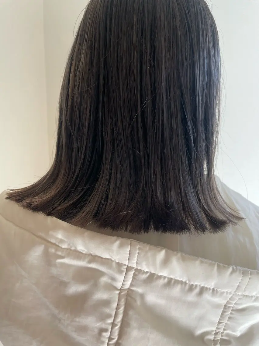 ミディアム カラー ブリーチ 透明感カラー ブリーチなしカラー EIGHT MAYUのヘアスタイル