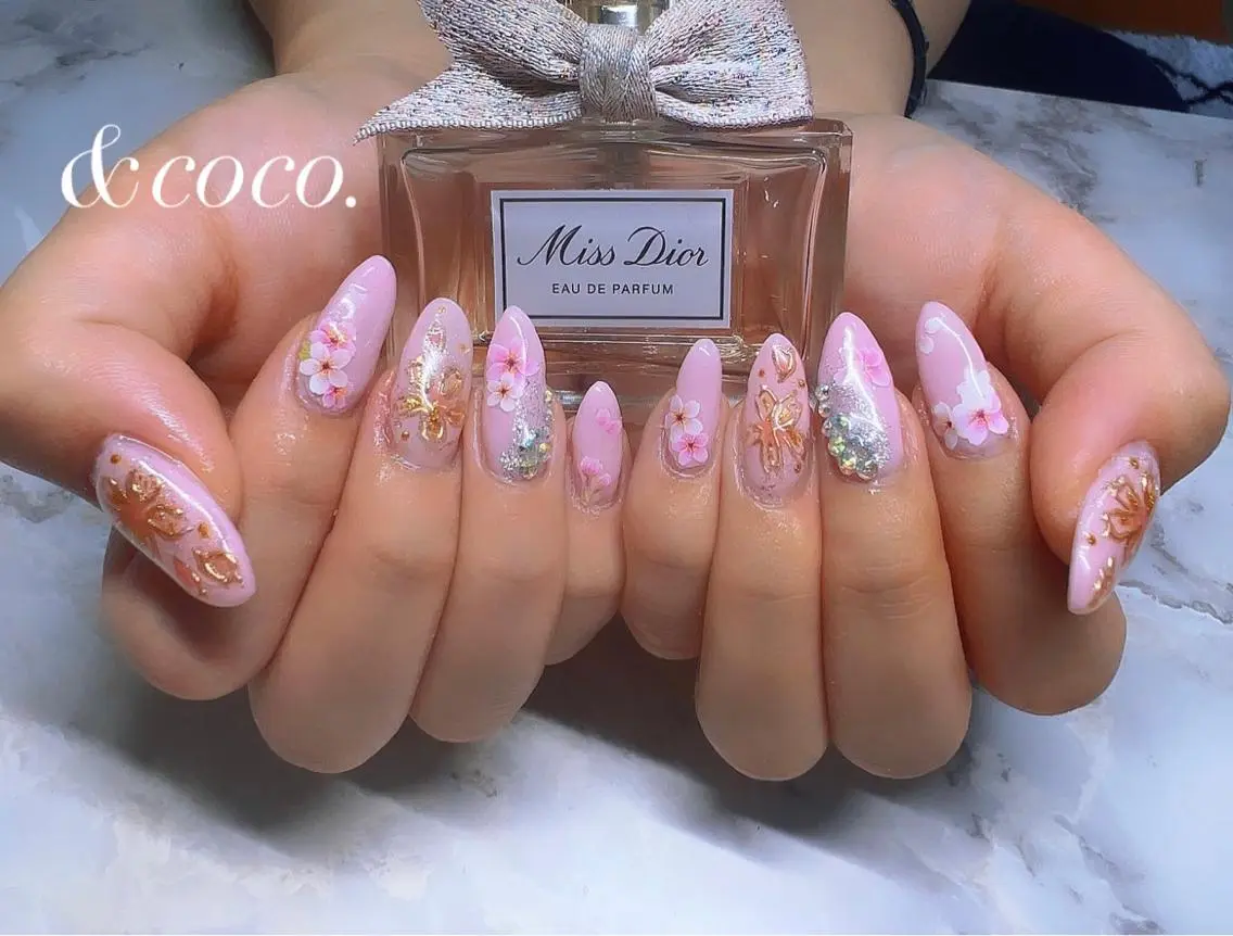 ネイル 桜ネイル 春ネイル ＆ coco.のネイルデザイン