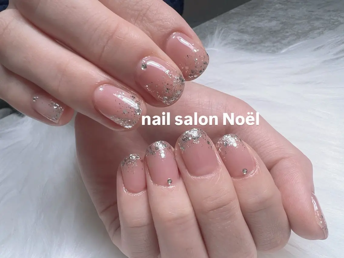 ショート ハンドネイル nail salon Noël_赤磐のネイルデザイン