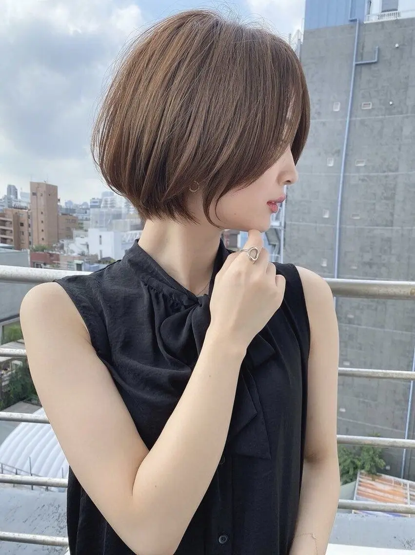 ショート 髪質改善 似合わせカット ショートヘア トリートメント 美顔形成｜レイヤー ｜青山のヘアスタイル