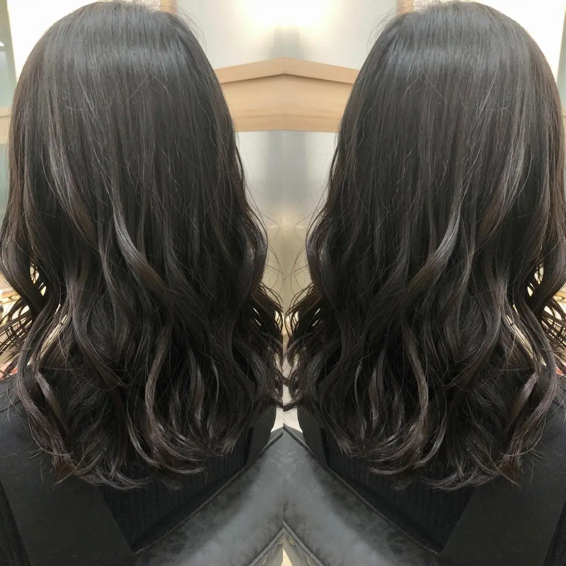 セミロング カット ヘアカラー トリートメント 天野 涼のヘアスタイル