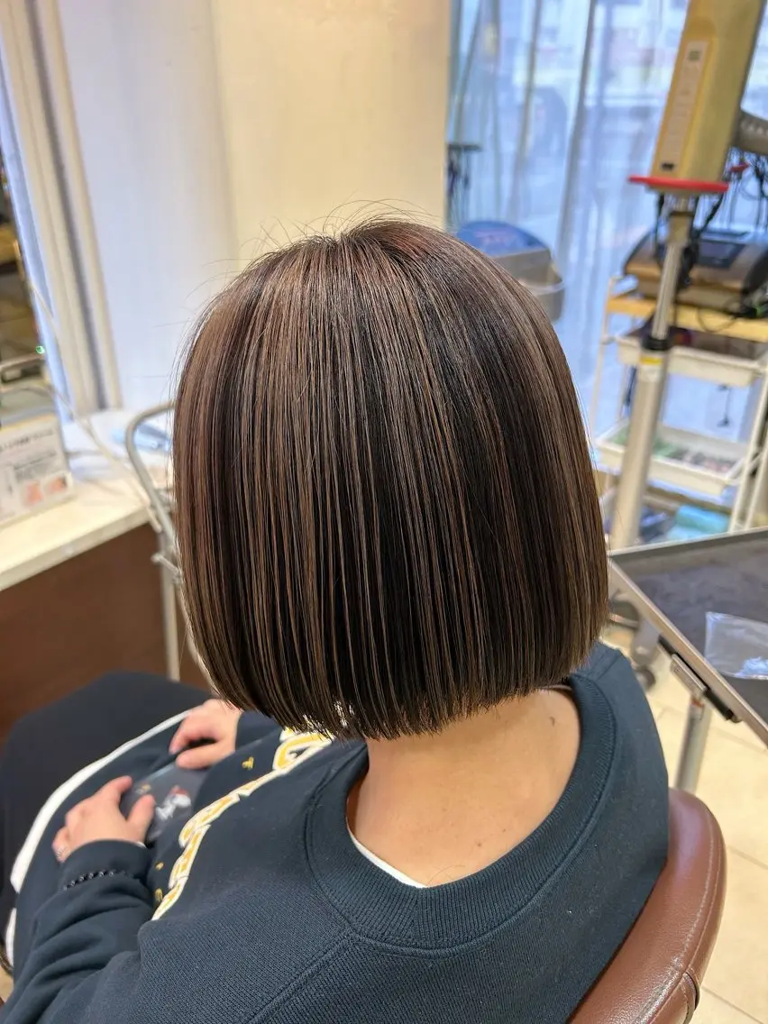 ショート カラー ヘアカラー 甲斐 司のヘアスタイル