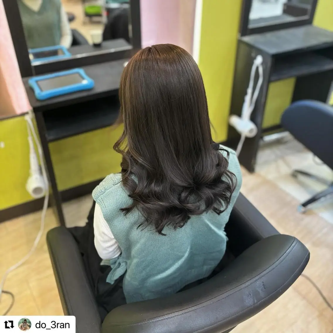 ロング カラー 似合わせカット 💖kellys green💖のヘアスタイル