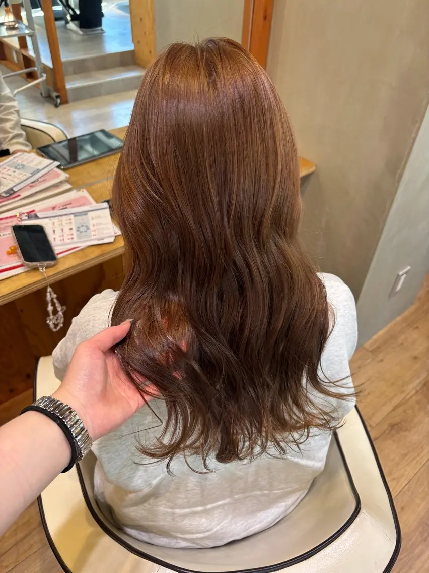 ロング カラー ヘアアレンジ ヘアカラー 【韓国ヘア/透明感 カラー】makotoのヘアスタイル