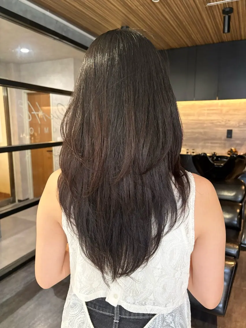 ロング カット トリートメント レイヤーカット/髪質 改善/ダブルカラーのヘアスタイル