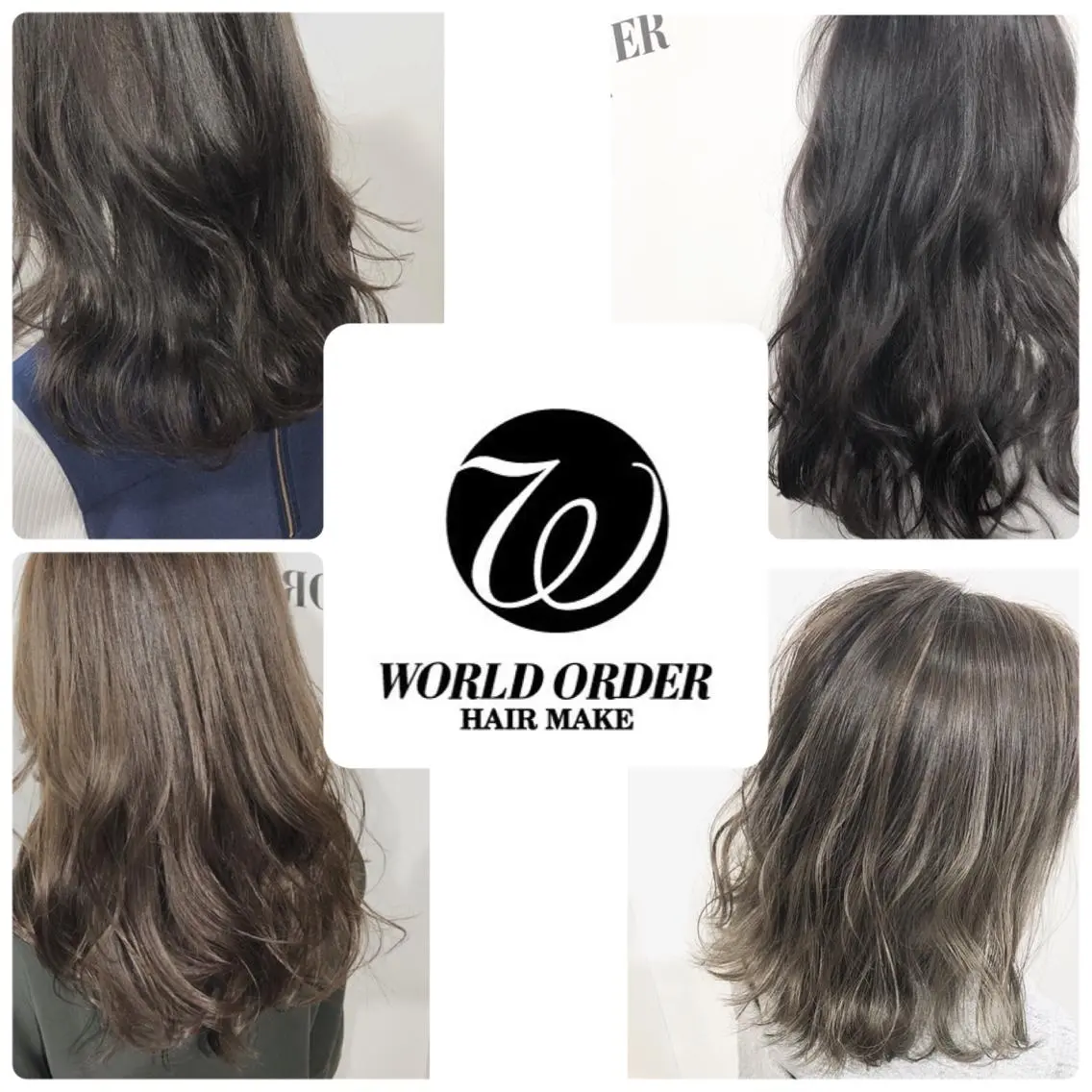 カラー アッシュ グレージュ 外国人風カラー カット ヘッドスパ 夜23時まで予約🉑 reverieあきらのヘアスタイル
