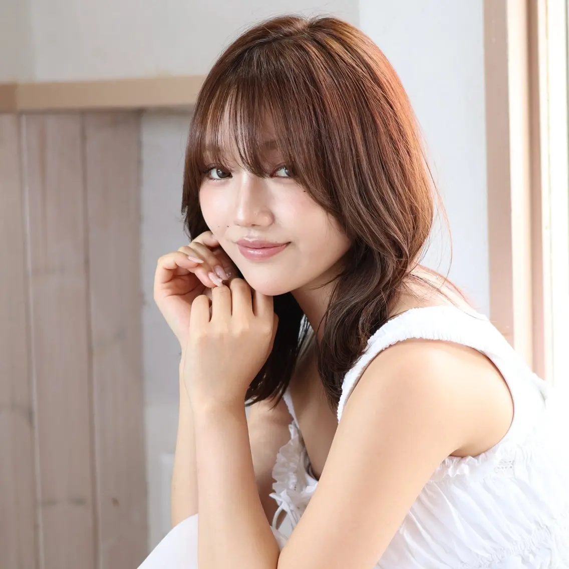 セミロング カラー カット ヘアカラー トリートメント 🌿calm🌿似合 わせ💐齋藤なな💐のヘアスタイル