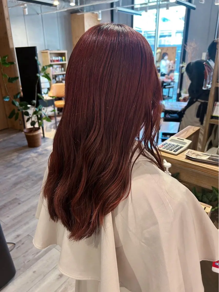 カラー カット ヘアカラー パつっとボブ 🌸みおのヘアスタイル
