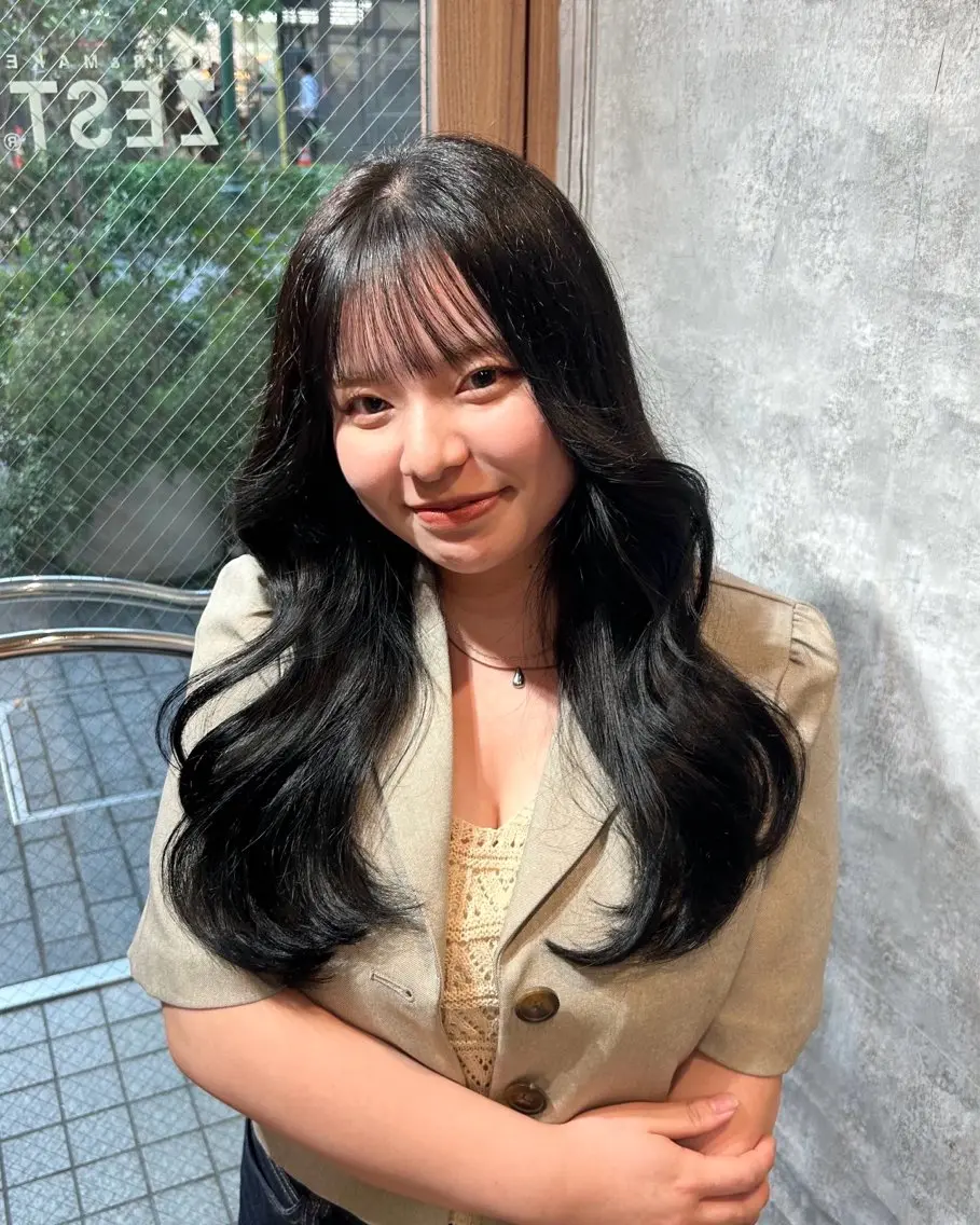 ロング カラー 美髪縮毛 COCOROのヘアスタイル