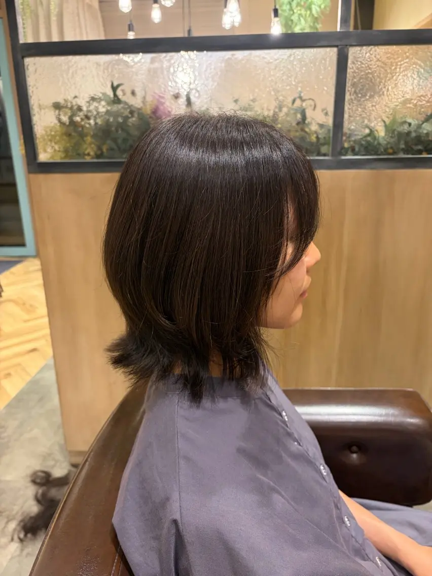 ミディアム ボブレイヤー ボブ レイヤーカット 渋谷 みゆのヘアスタイル