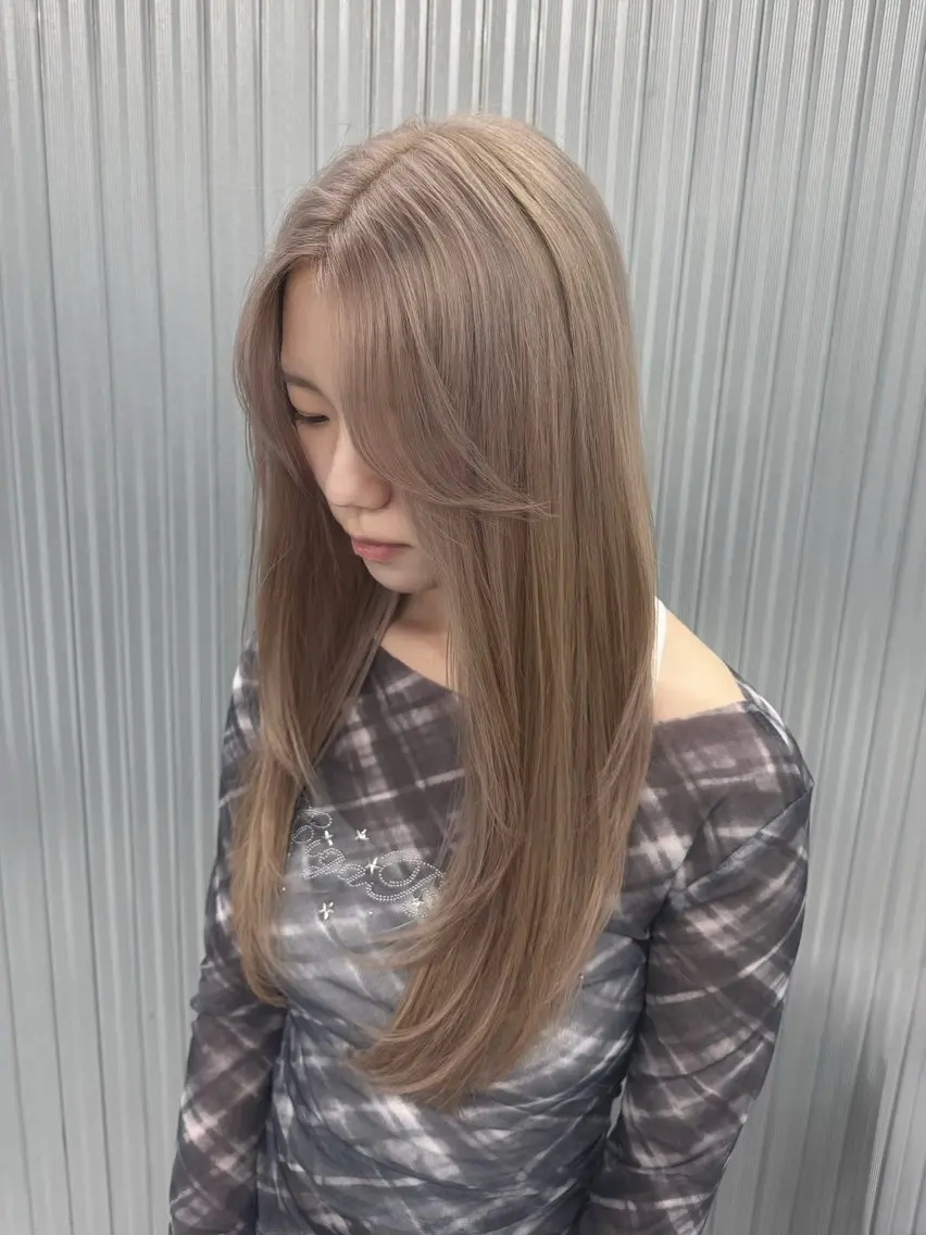 ロング カラー ピンク🎀/ベージ ュ🧸🥞/ユウキのヘアスタイル