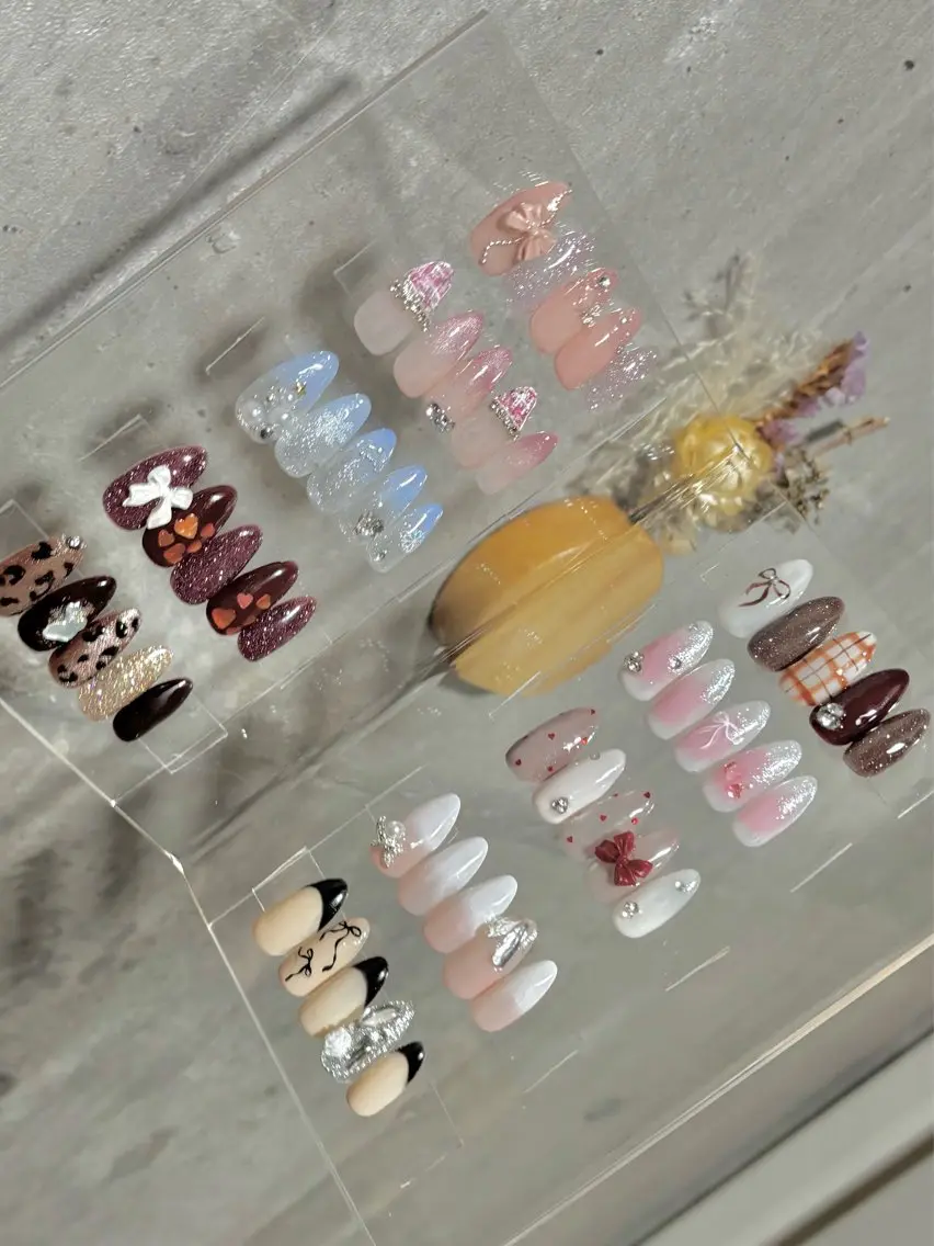 ネイル 冬ネイル クリスマス 長さ出し専門HALE NAIL さとうのネイルデザイン