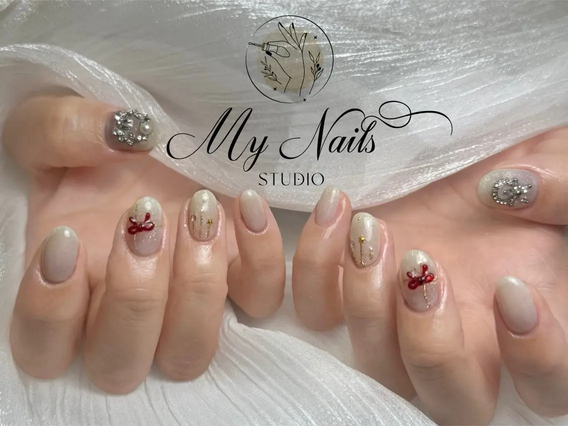 ネイル 冬ネイル クリスマス ハンドネイル My Nail Salonのネイルデザイン