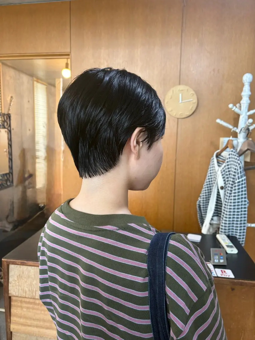 ショート カット ヘアカラー トリートメント モリモト サナのヘアスタイル