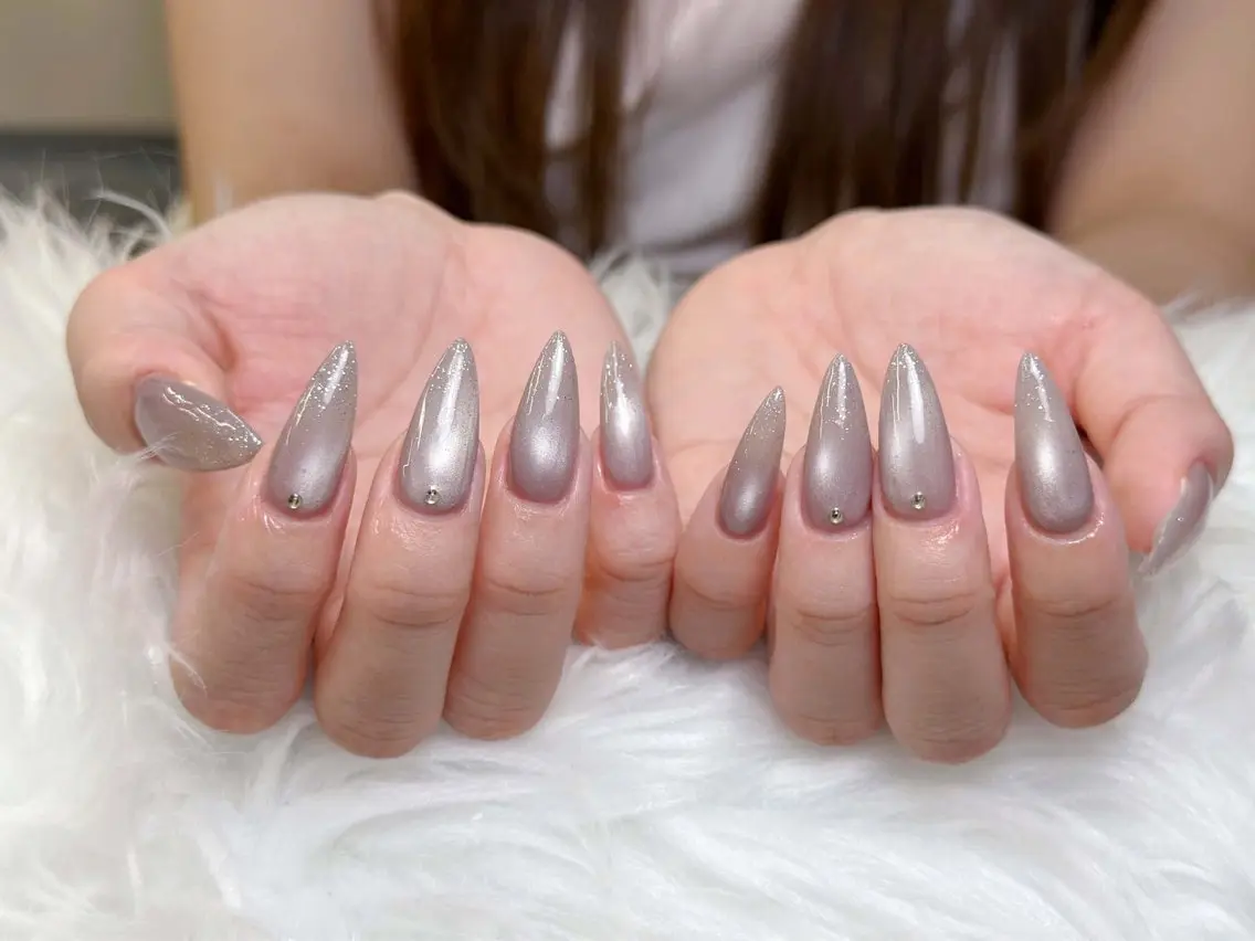 ネイル フレンチネイル ジェルネイル ガーリー 韓国ネイル ロングネイル ハンドネイル NieNail Nezukoのネイルデザイン