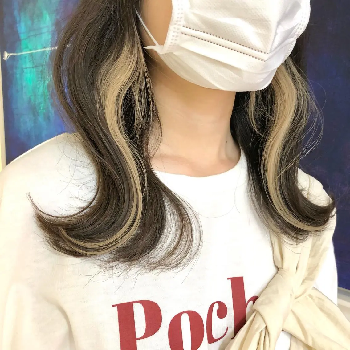 ミディアム カラー ベージュカラー ブリーチ ミルクティーベージュ 🫧tomoka 透明感カラー🫧のヘアスタイル
