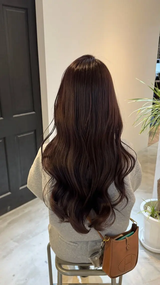 ロング カラー グレージュ ラベンダーカラー ラベンダーグレージュ ラベンダーグレー ヘアカラー 華奈/くすみカラー/ オリーブ/抜け感🥣のヘアスタイル
