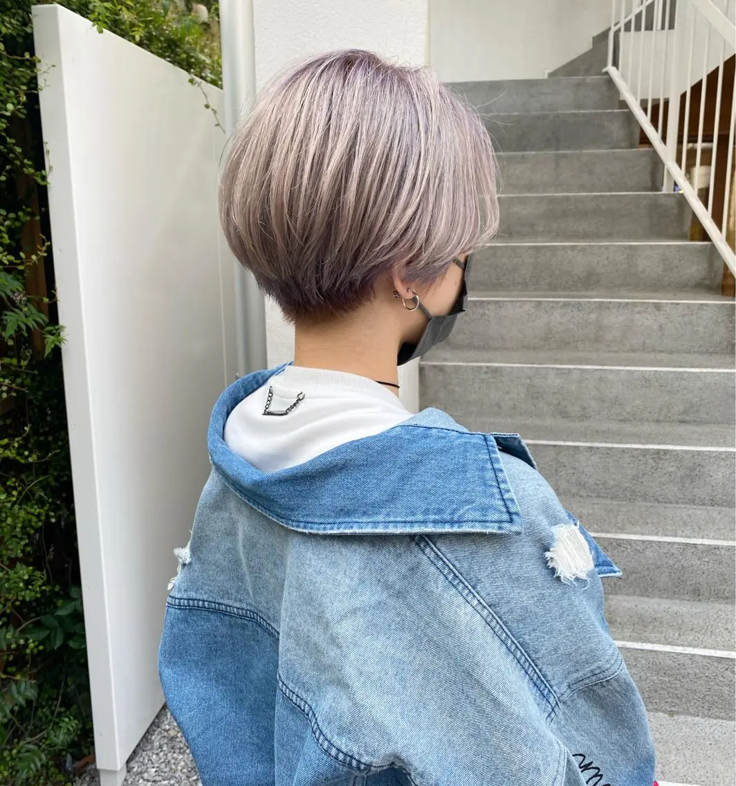 ショート カラー カット ヘアカラー トリートメント 柔らかいcolor 🌿harukaのヘアスタイル