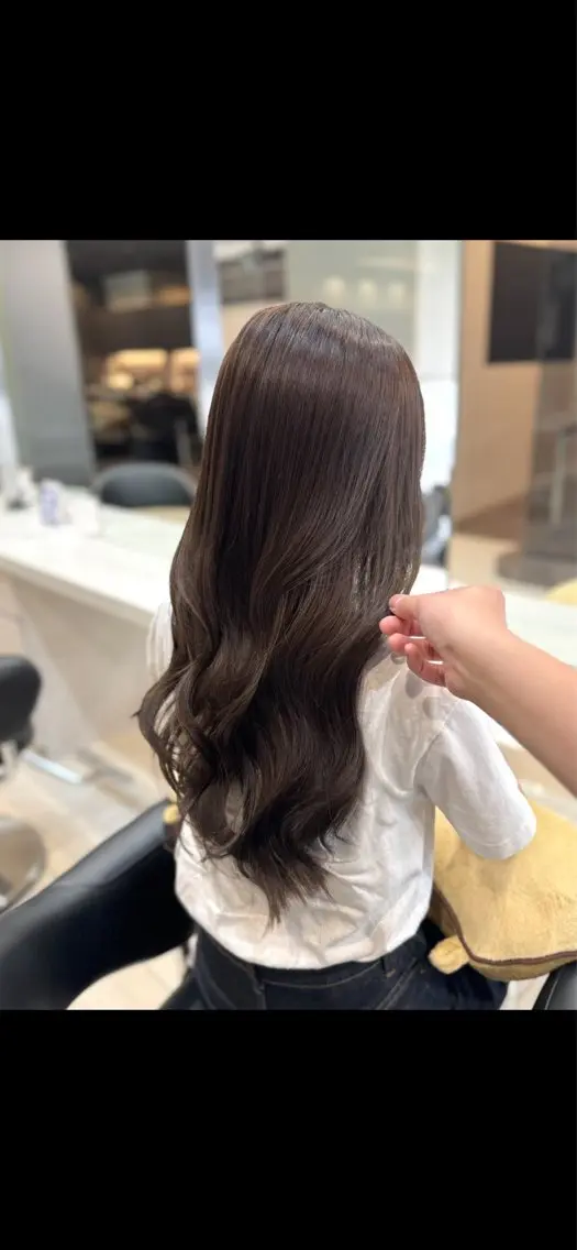 ロング カラー ヘアカラー トリートメント RAIKI /透明感/艶カラーのヘアスタイル