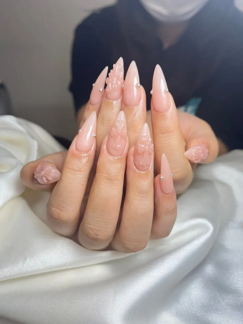 ネイル チークネイル 桜ネイル 長さ出し フットネイル ジェルネイル ハンドネイル Maika's nailのネイルデザイン