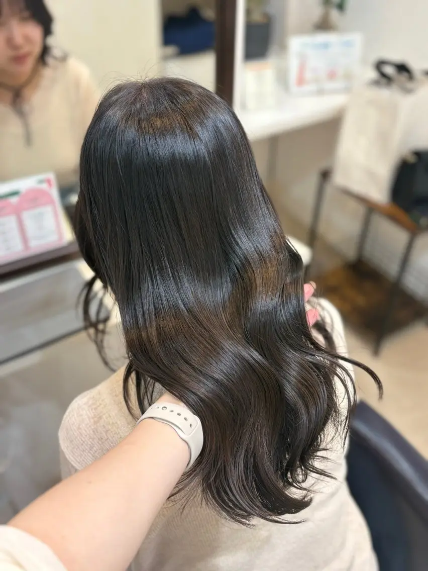 ロング カラー 透明感カラー グレージュ ラベンダーカラー ラベンダーグレージュ ラベンダーグレー カット ヘアカラー トリートメント 🫧arisa🫧 レイヤー/アレンジのヘアスタイル