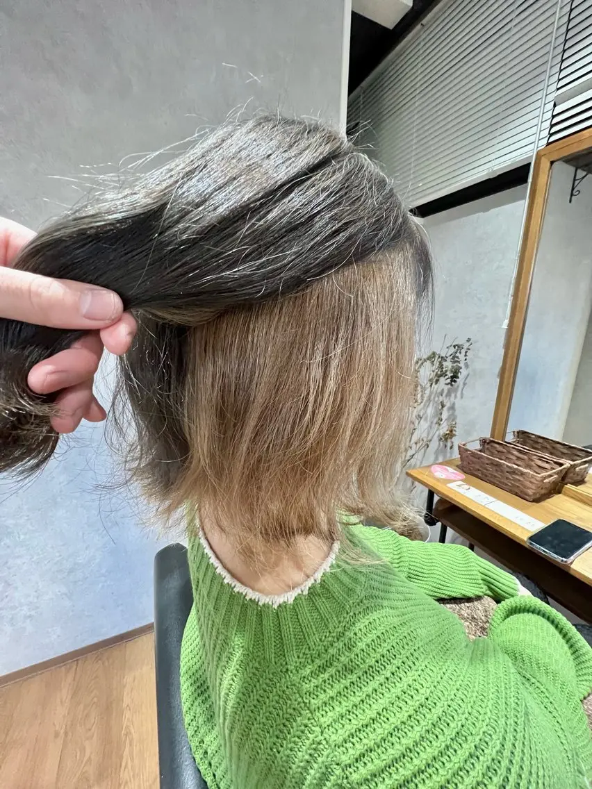 ショート カラー インナーカラー カット ヘアカラー ✨ハイトーン カラー福岡拓也✨のヘアスタイル