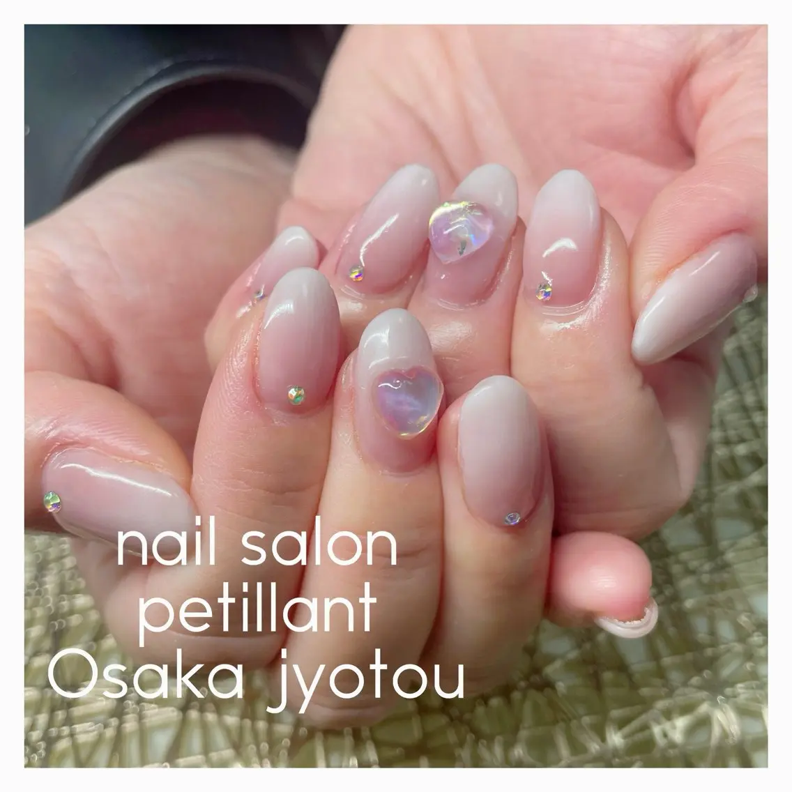 ネイル アートネイル クリアネイル nail salon petillantのネイルデザイン