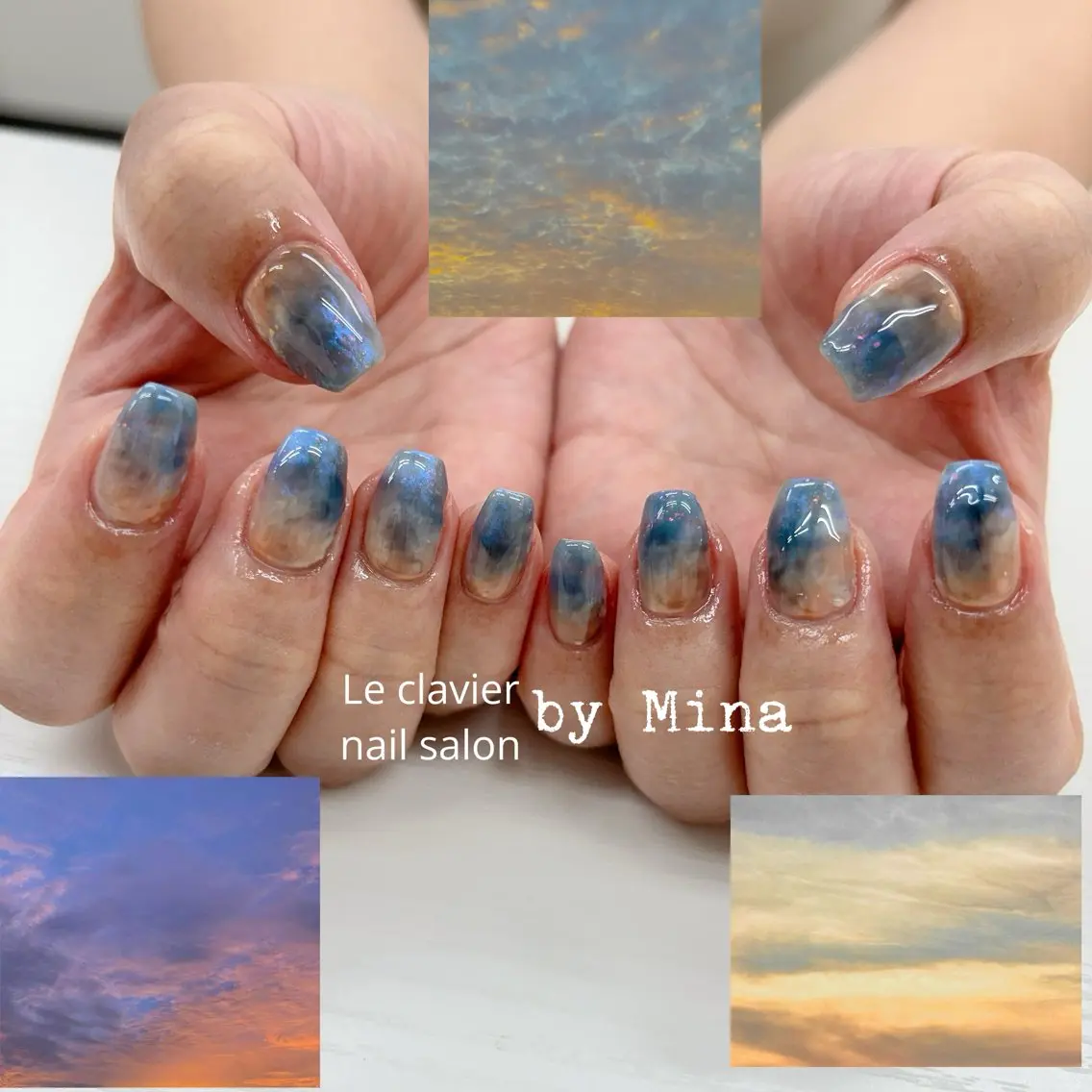 ネイル アートネイル 長さ出し ジェルネイル パラジェル スカルプネイル Mina Nailのネイルデザイン