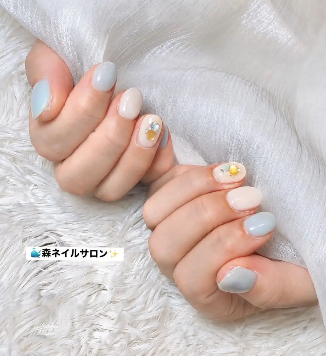 ネイル ハンドネイル 森 ネイル サロンのネイルデザイン