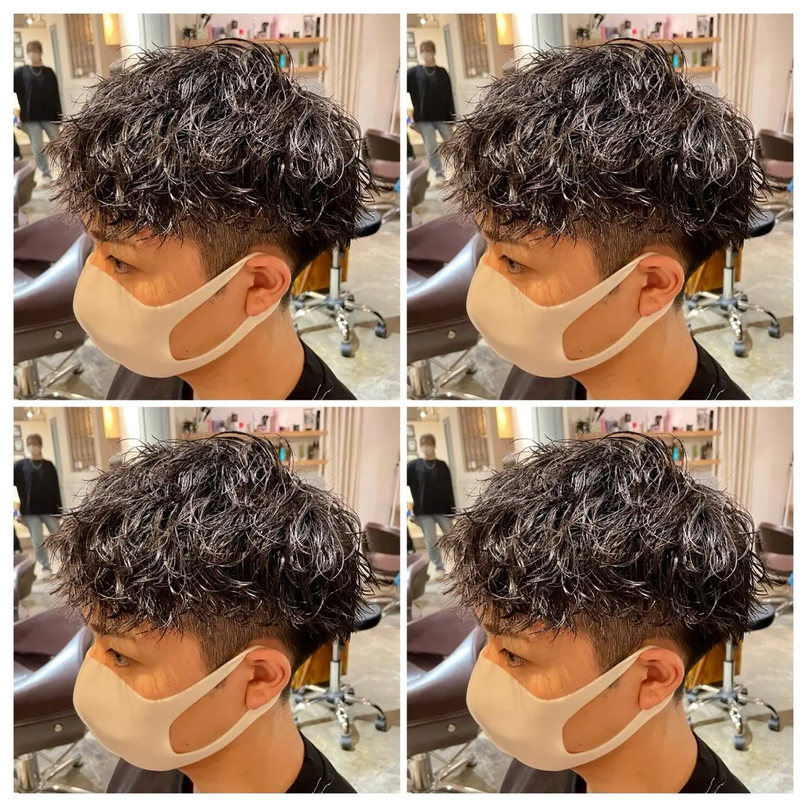ショート パーマ メンズ カット パーマ トリートメント メンズ特化 /パーマ🫧ゆたかのヘアスタイル