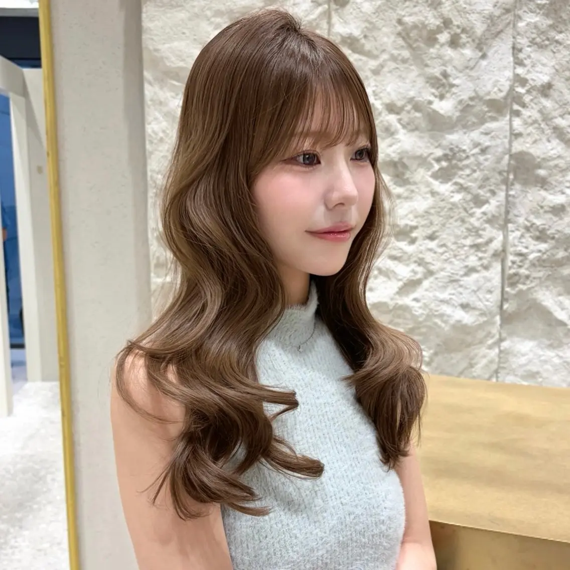 セミロング カット ヘアカラー トリートメント ⚜️似合わせHair 韓国♡Conomiのヘアスタイル