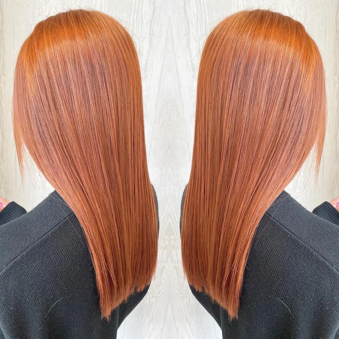 セミロング カラー アッシュ 透明感カラー オレンジ 外国人風カラー レイヤーカット ヘアカラー トリートメント 河合秀明/ショート /ボブ/レイヤーのヘアスタイル