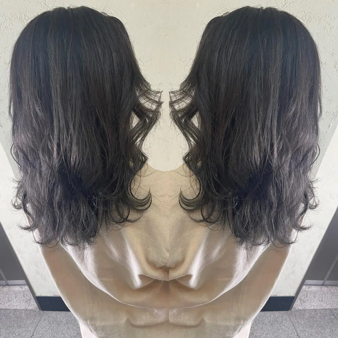 ミディアム ミディアムパーマ 大泉 美久のヘアスタイル
