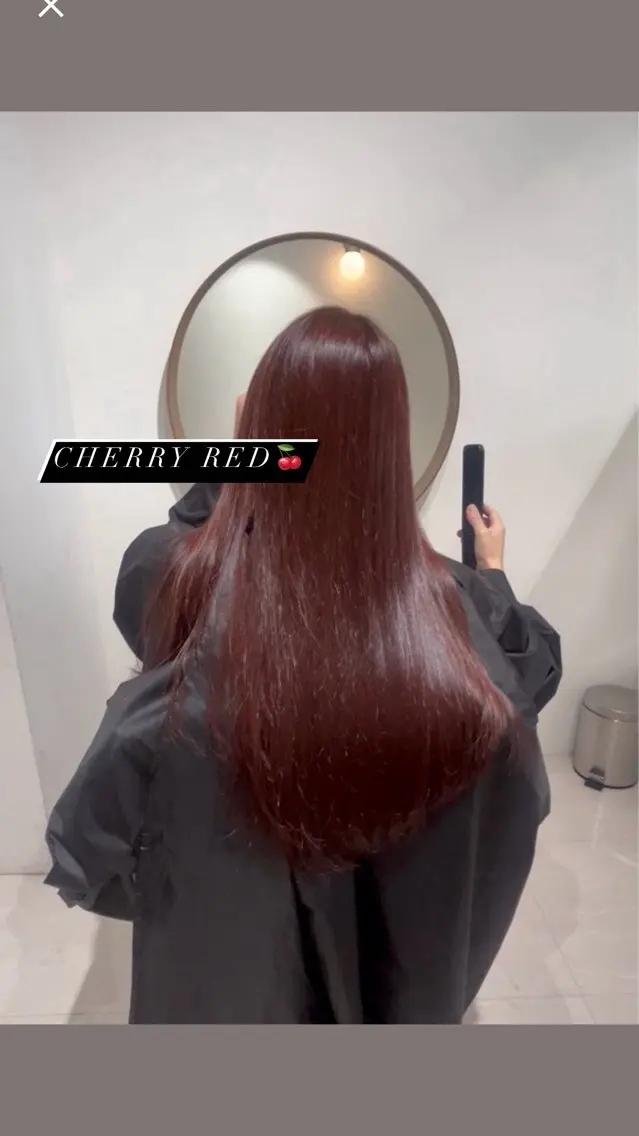 カラー レッドカラー ニトウ レイナのヘアスタイル