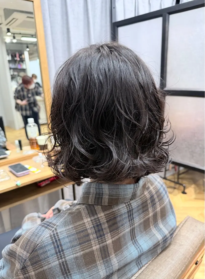 ショート パーマ ボブ カット パーマ 🪄✨艶髪✨🪄 いわさきのヘアスタイル