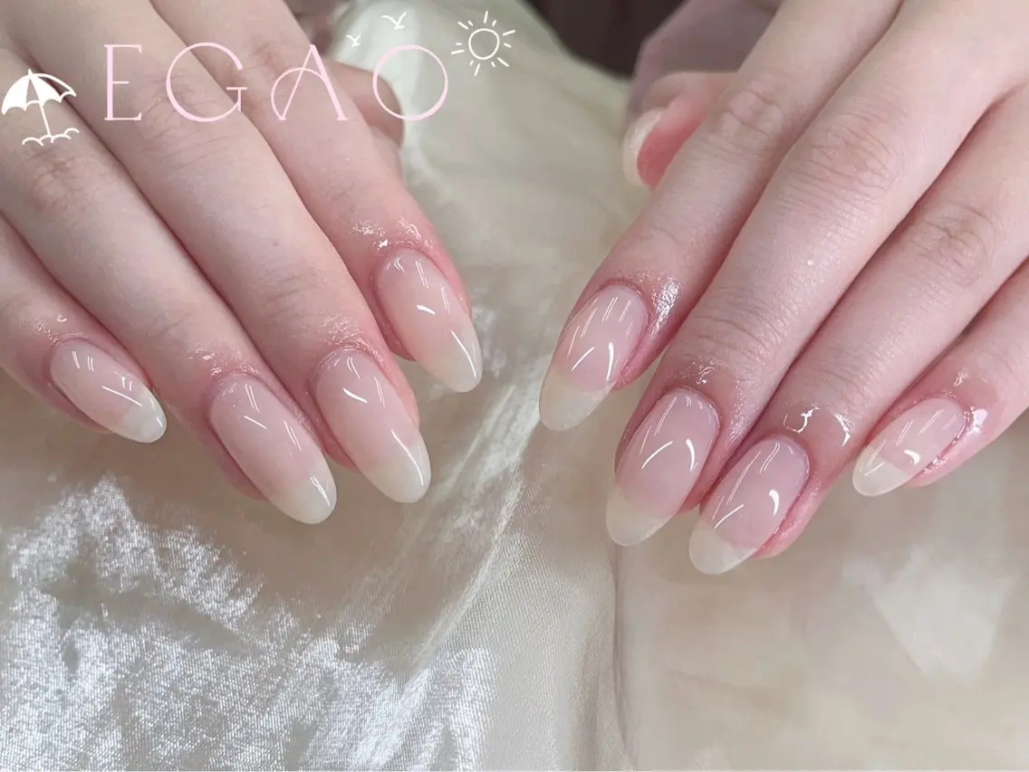 ネイル アートネイル フットネイル フレンチネイル ジェルネイル グラデーション ハンドネイル EGAO NAIL 錦糸町店のネイルデザイン