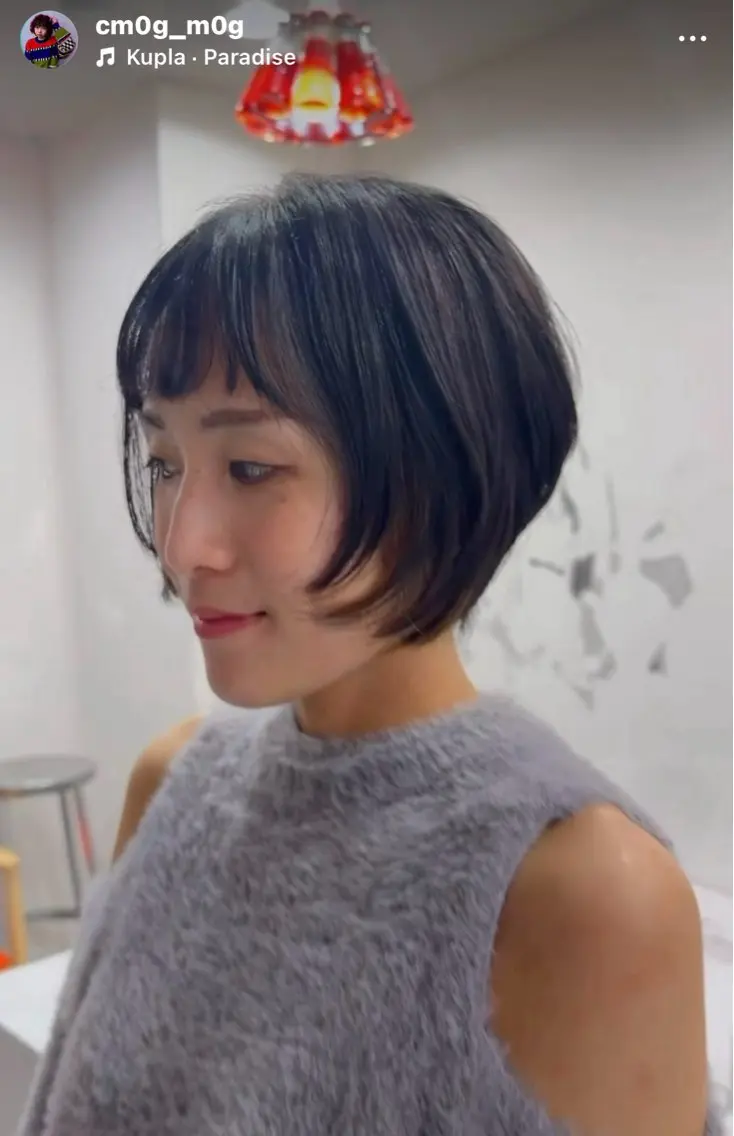 ショート 顔周りカット レイヤーカット オン眉 ショートヘア カット スギヤマチヒロ /抜け感/パーマのヘアスタイル