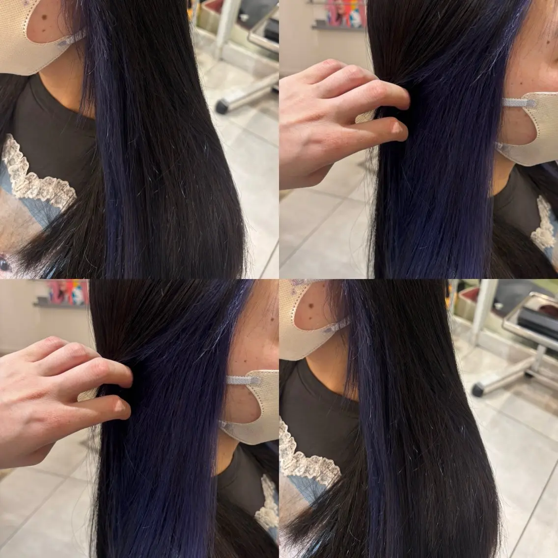 ロング カラー インナーカラー ラベンダーカラー お客様満足度No.1 🐶柴田みどりのヘアスタイル