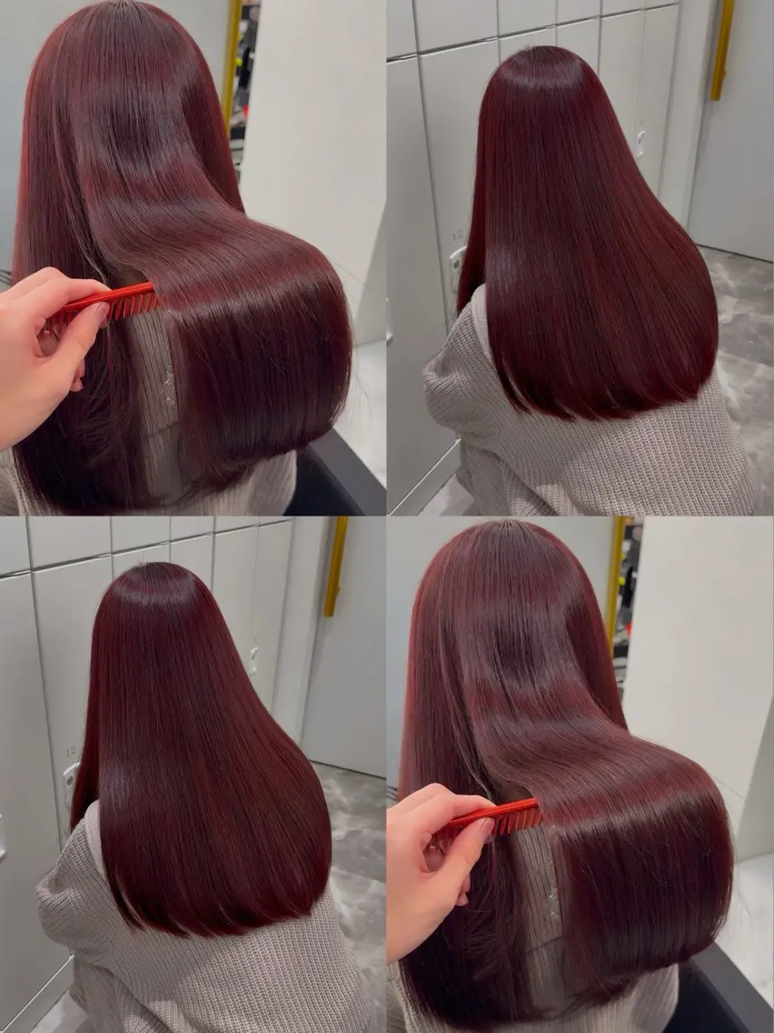 ロング カラー ブリーチ ブリーチなしカラー ヘアカラー トリートメント 🍒暖色🍒ブリーチ なしカラー/たくみ。のヘアスタイル