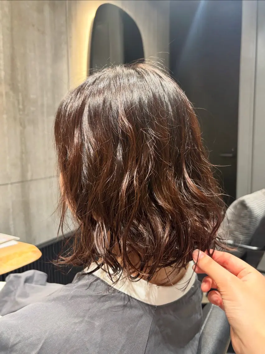 ミディアム パーマ パーマ パーマモデル募集/ みはなのヘアスタイル