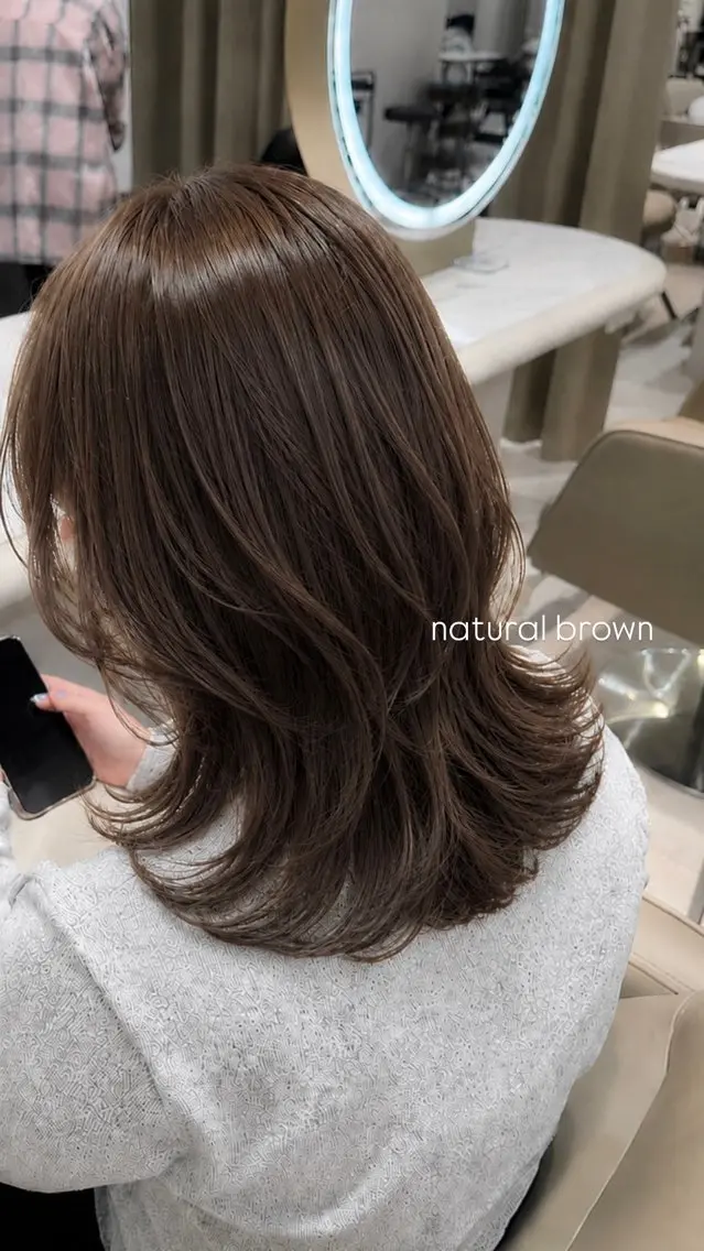 ミディアム カラー sumire ༊·˚のヘアスタイル