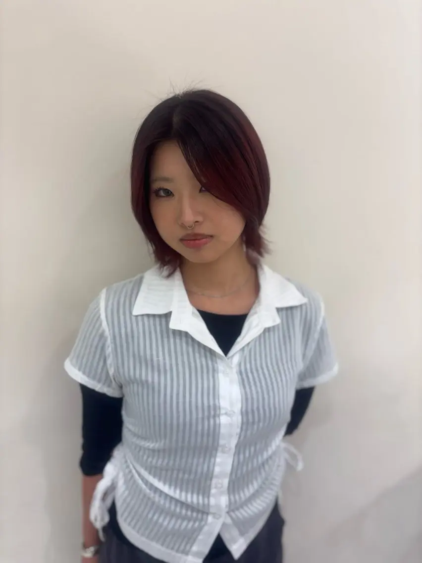 ミディアム カラー ヘアカラー トリートメント 🌺ハイライト/ 海外風/ワカナ🌺のヘアスタイル