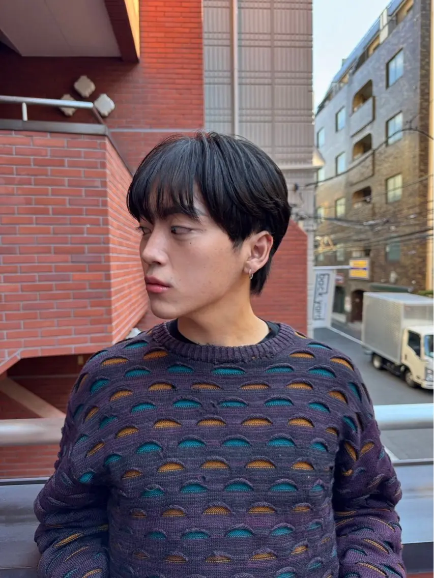メンズマッシュ🫧/似合わせカット×ナチュラル【丸みのあるシルエットで、柔らかく今っぽい印象に。】の写真