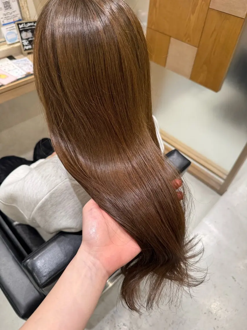 【頭皮リフレッシュ🌼】カット+透明感カラー+炭酸スパ(マッサージ付き)🫧✨/暖色/寒色/¥15290→¥9500❣️の写真