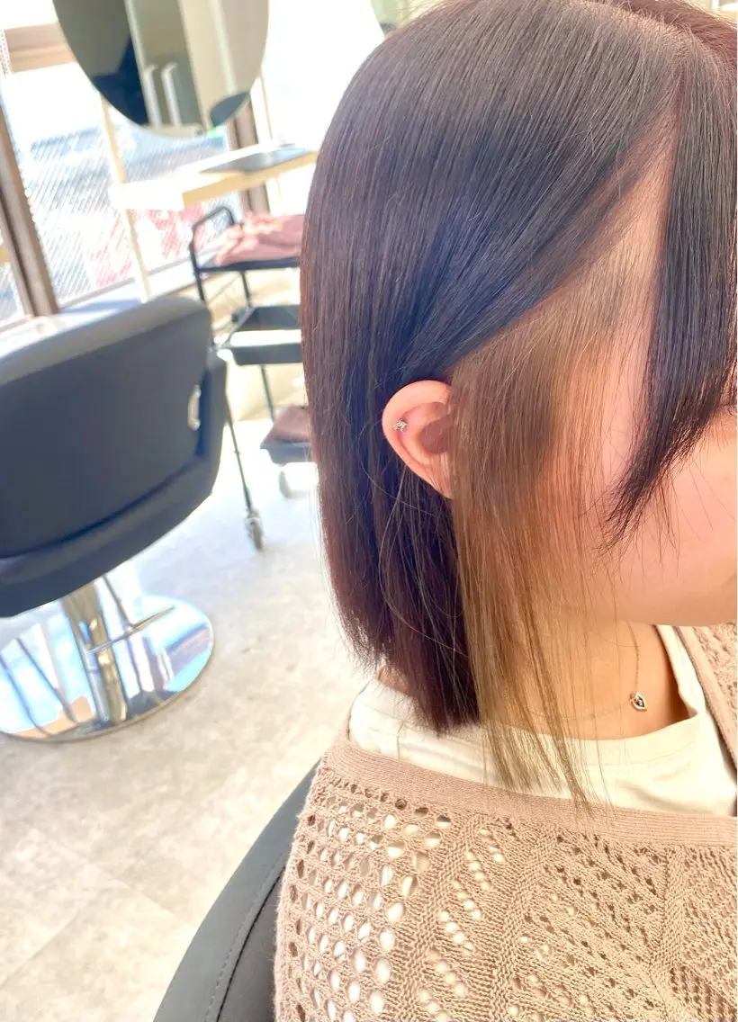 【トレンド】💫カット＋イヤリングカラー＋艶トリ💫の写真