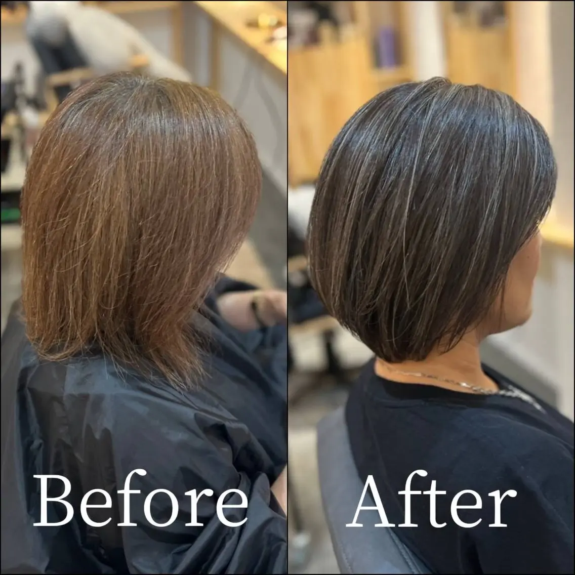 ショート カラー カット ヘアカラー トリートメント １日１名限定募集✨✨ 髪質改善ストレートのヘアスタイル