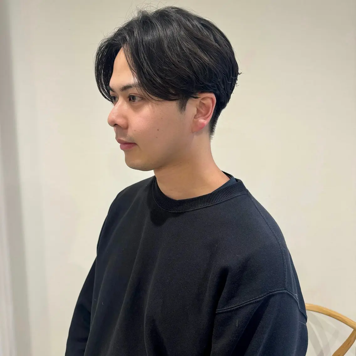 パーマ メンズ センターパート メンズパーマ 刈り上げ ニュアンスパーマ カット パーマ 松木 花鈴のヘアスタイル