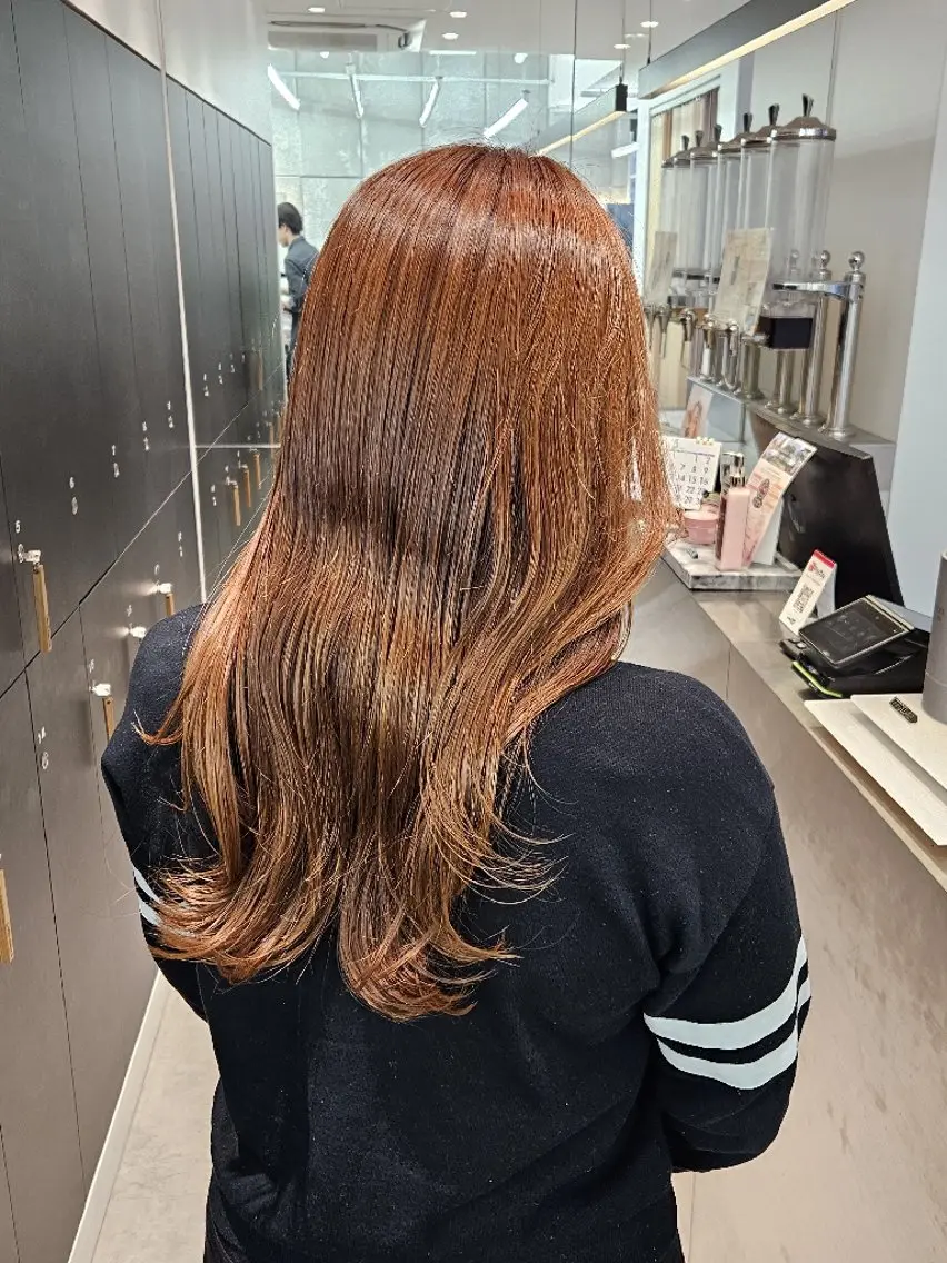 ロング カラー 💜透明感カラー/ 縮毛矯正/Reinaのヘアスタイル