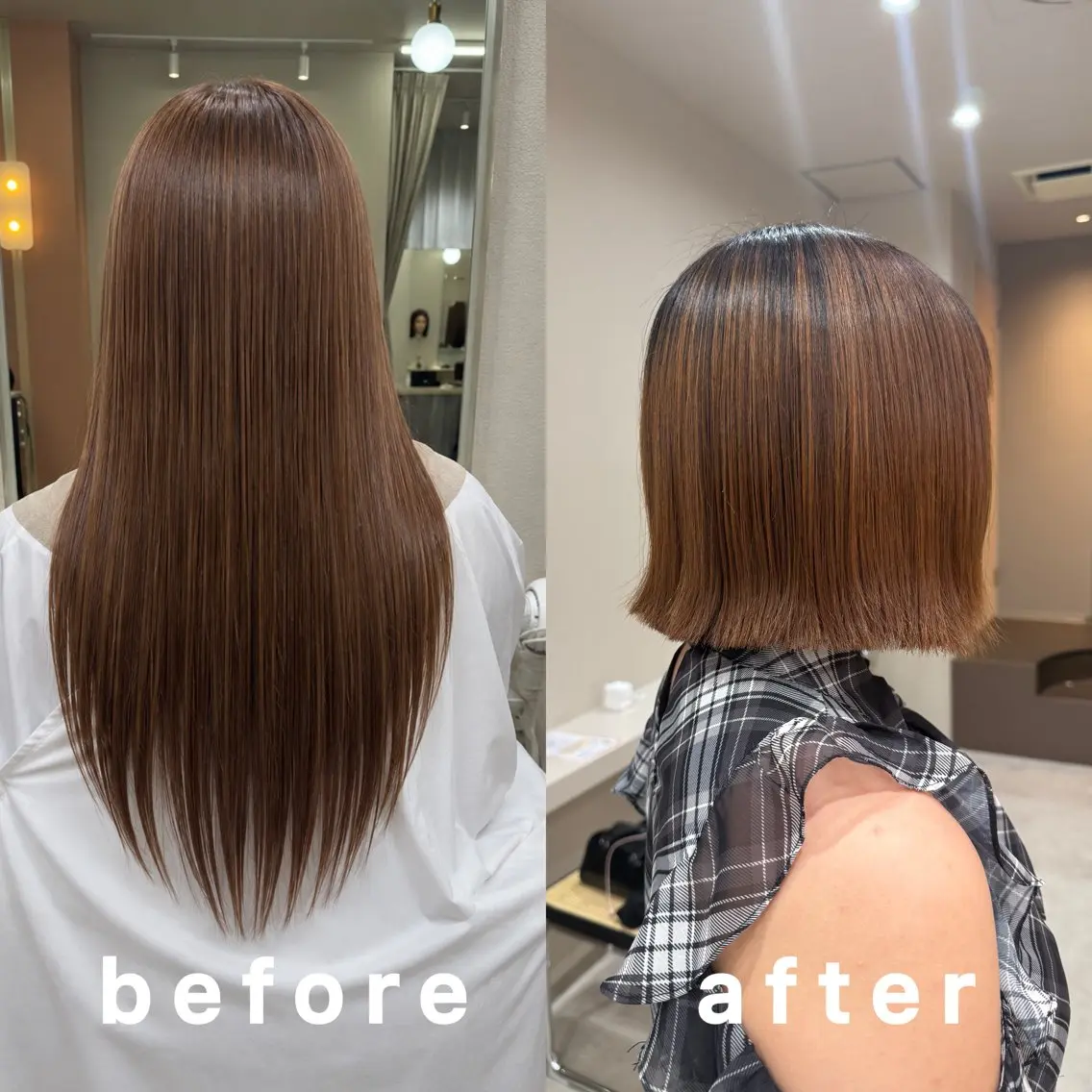 ショート ボブ ボブ／暖色 👩🏼HONOKAのヘアスタイル